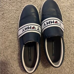 Tommy Hilfiger women's Blue Slip-On Sneakers